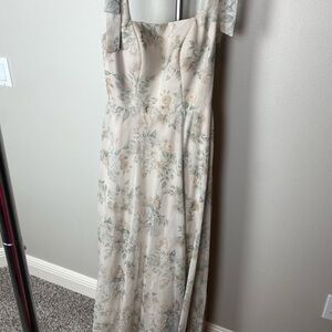 A Line, Square neck Floor Length special occasion dress